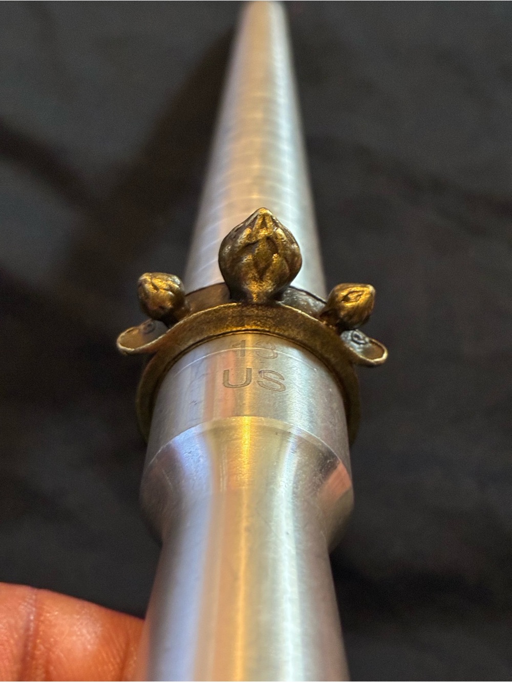 Black Myth: Wukong Thunder Band Ring - Antique Brass Lei Zhenzi Thumb Ring